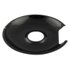 P104 Style E Large Heavy Duty Black Porcelain Drip Pan Range Kleen