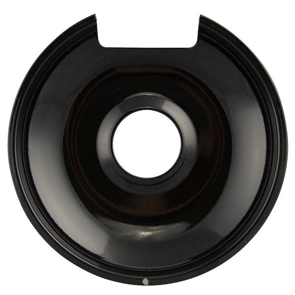 P104 Style E Large Heavy Duty Black Porcelain Drip Pan Range Kleen