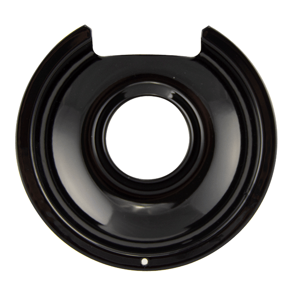P105 Style D Small Heavy Duty Black Porcelain Drip Pan Range Kleen