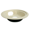 P107A Style C Small Heavy Duty Almond Porcelain Drip Pan