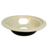 P107A Style C Small Heavy Duty Almond Porcelain Drip Pan