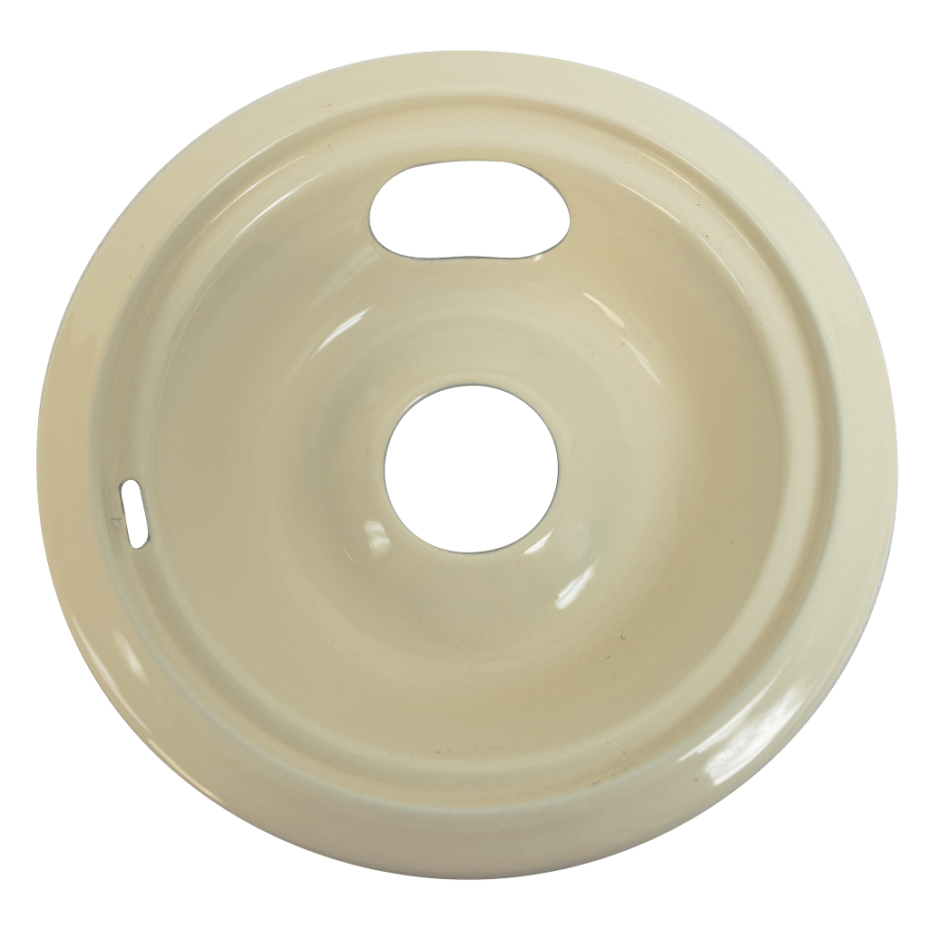 P107A Style C Small Heavy Duty Almond Porcelain Drip Pan