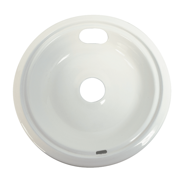 P108W Range Kleen Style C Large Heavy Duty White Porcelain Replacement Drip Pans