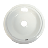 P108W Range Kleen Style C Large Heavy Duty White Porcelain Replacement Drip Pans