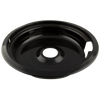 P109104XH Style F 4 Pack Heavy Duty Black Porcelain Drip Pans Range Kleen