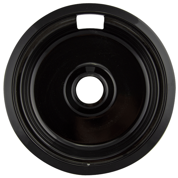 P110 Style F Large Heavy Duty Black Porcelain Drip Pan Range Kleen