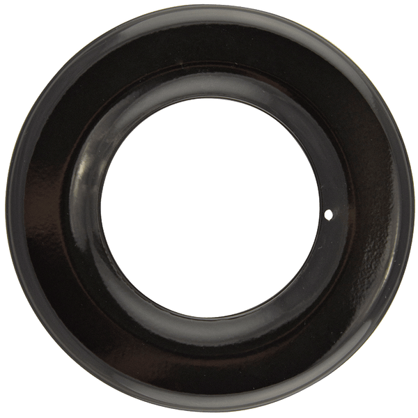 P200 Style H 6.875 Inch Round Heavy Duty Black Porcelain Drip Pan Range Kleen