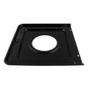 P401 Style J 9.125 x 9.3125 Inch Square Heavy Duty Black Porcelain Drip Pan Range Kleen