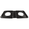 P501 Style K 16.875 x 8.125 Inch Rectangle Black Heavy Duty Porcelain Drip Pan Range Kleen