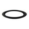 P1056RGE8 Style D Heavy Duty Black Porcelain 4 Pack Drip Pans 4 Pack Trim Rings 2 Small 2 Large