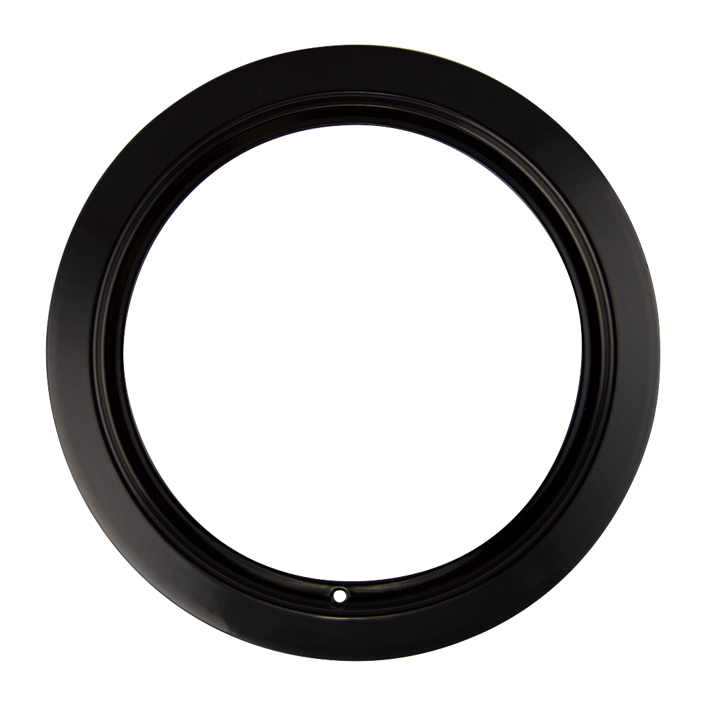 PR6GE Style D Small Heavy Duty Black Porcelain Trim Ring Range Kleen