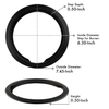 PR6 Style E Small Heavy Duty Black Porcelain Trim Ring Range Kleen