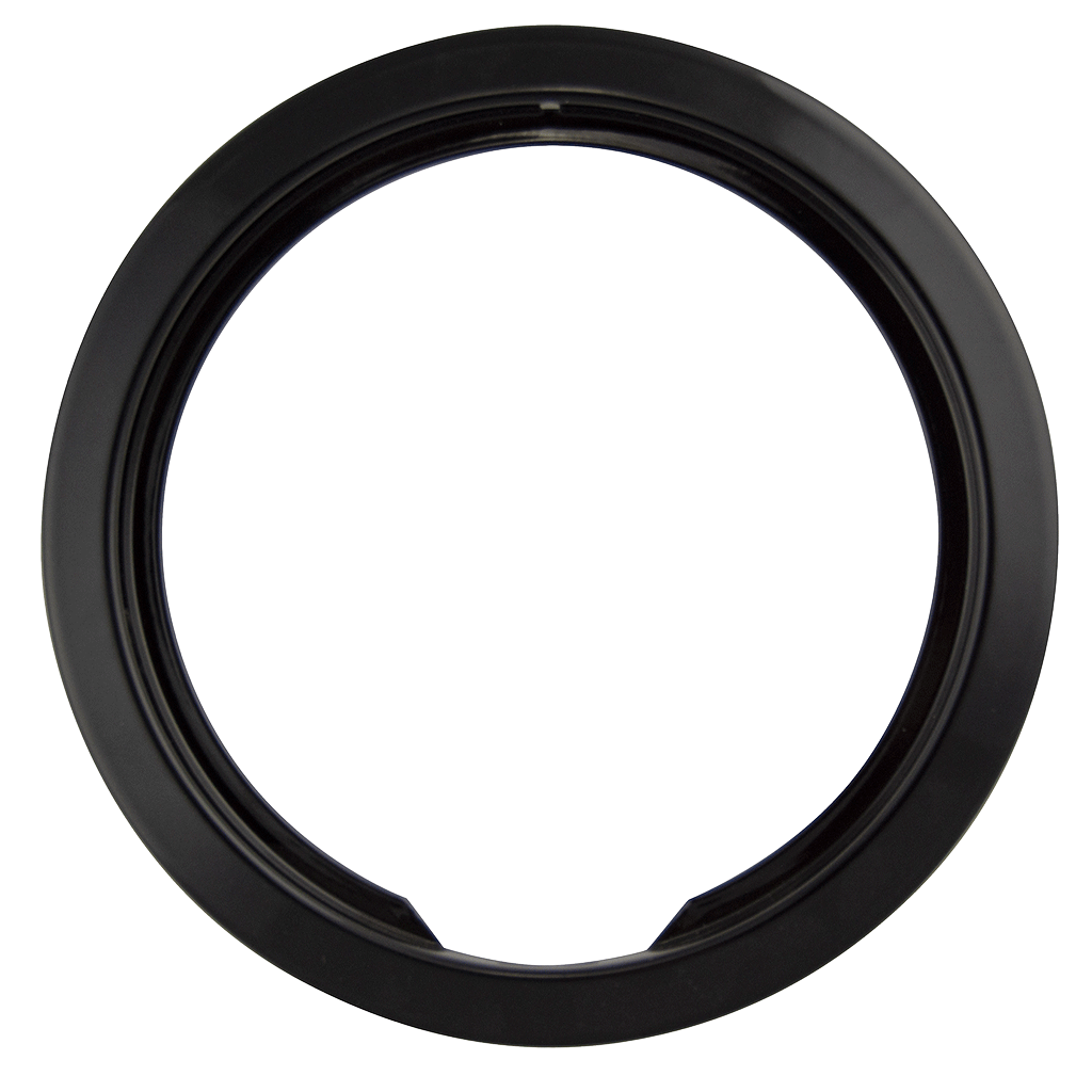 PR6 Style E Small Heavy Duty Black Porcelain Trim Ring Range Kleen