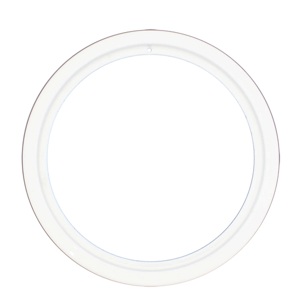 PR8GEW Style D Large Heavy Duty White Porcleain Trim Ring