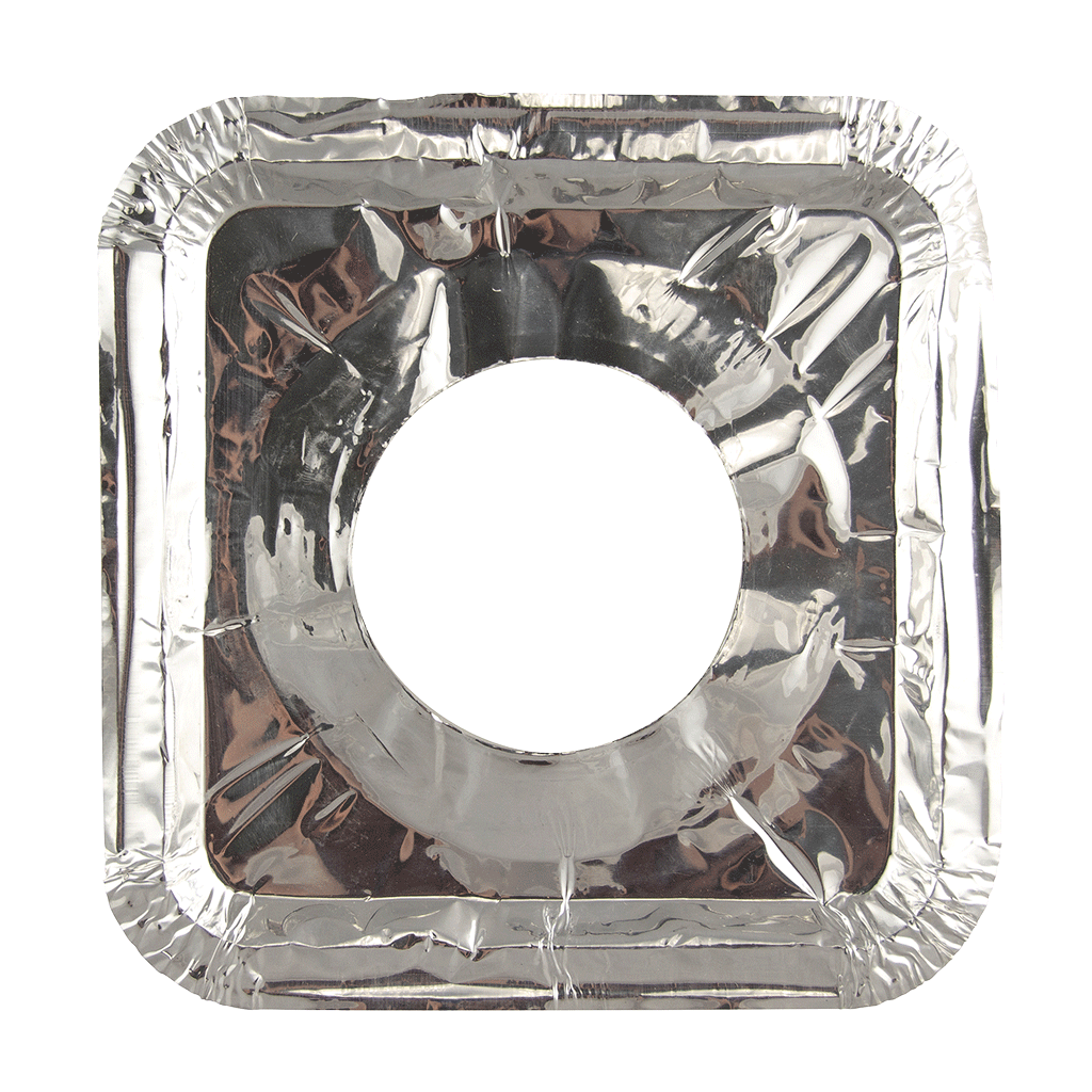 R201F8 Drip Bowl Gas Square Foil Liners 8 Pack