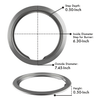 R68U Style E 2-Pack Heavy Duty Chrome Trim Rings Range Kleen