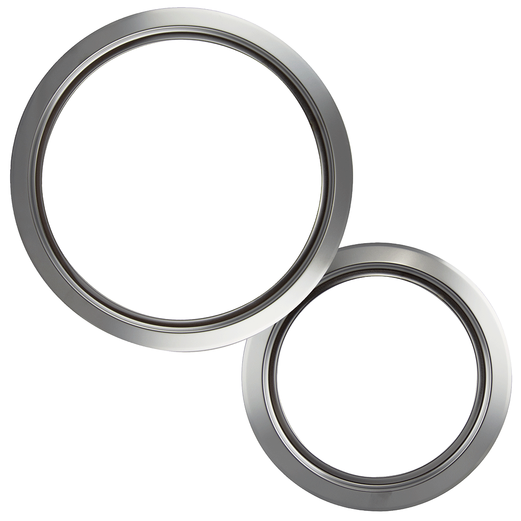 R68GE Style D 2-Pack Heavy Duty Chrome Trim Rings Range Kleen