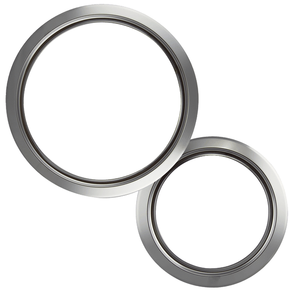 R68GE Style D 2-Pack Heavy Duty Chrome Trim Rings Range Kleen