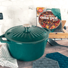 TF245A 5 Quart Enameled Cast Iron Dutch Oven with Lid by Taste of Home