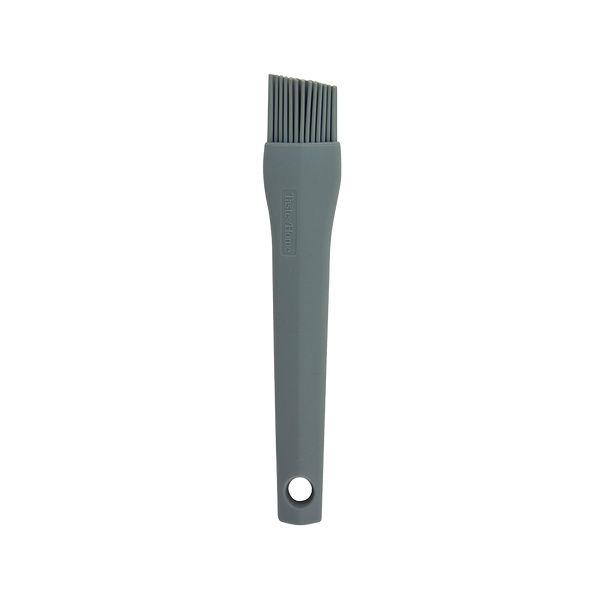 Taste of Home Silicone Basting and Pastry Brush in Ash Gray, front view  with white background