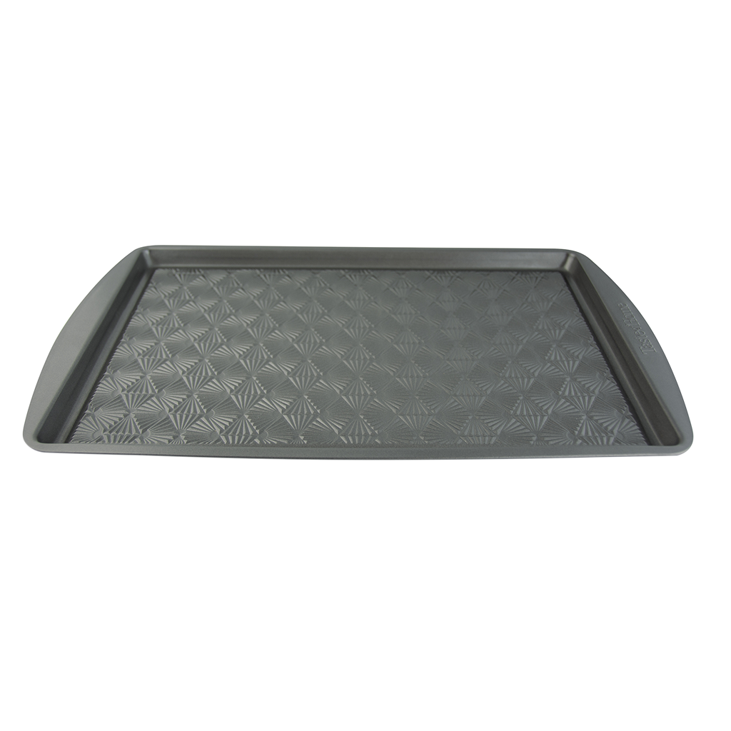 Home Basics Non-stick 15” x 21” Steel Baking Sheet, Grey