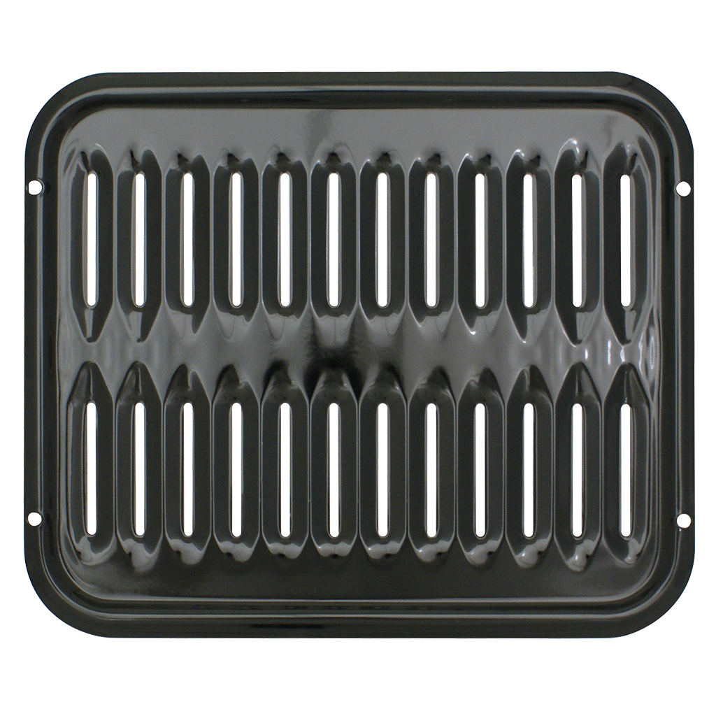 Range Kleen Broiler Pans for Ovens - BP102X 2 Pc Black Porcelain